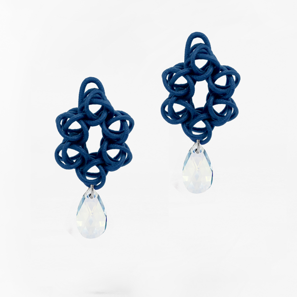 FABNORA Fabnora Cosmos Ohrring-Anhänger klein Midnight Blue / Crystal AB FC8PE-SSMD in Ravensburg