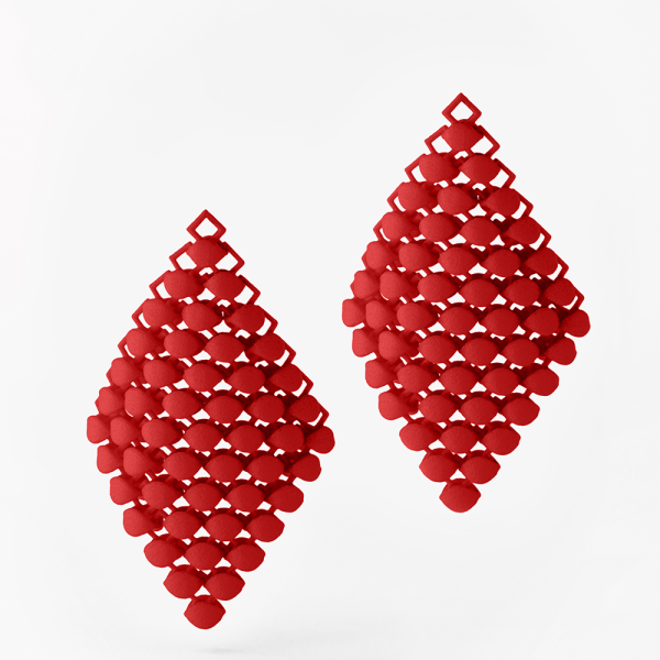 FABNORA Fabnora Essence Ohrring-Anhänger klein Deep Red FA8PE-SSDR in Ravensburg