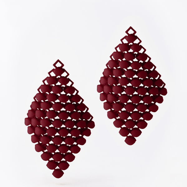 FABNORA Fabnora Essence Ohrring-Anhänger klein Bordeaux Red FA8PE-SSBR in Ravensburg