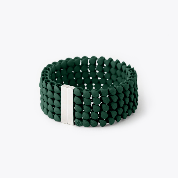 FABNORA Fabnora Essence Armband 5-reihig 925 Silber Pine Green FA1B8-5RPN in Ravensburg
