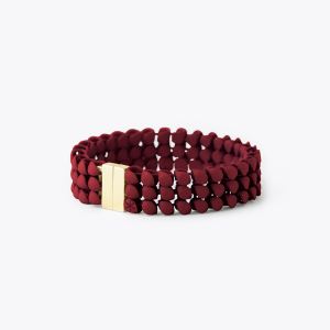 FABNORA Fabnora Essence Armband 3-reihig vergoldet Bordeaux Red FA6B8-3RBR in Ravensburg