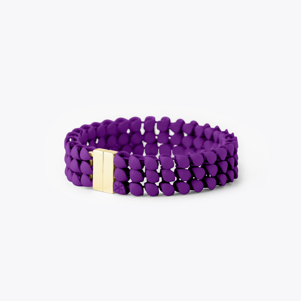 FABNORA Fabnora Essence Armband 3-reihig vergoldet Aubergine Purple FA6B8-3RAL in Ravensburg