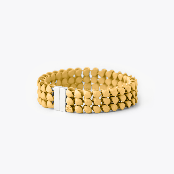 FABNORA Fabnora Essence Armband 3-reihig 925 Silber Mustard Yellow FA1B8-3RMY in Ravensburg