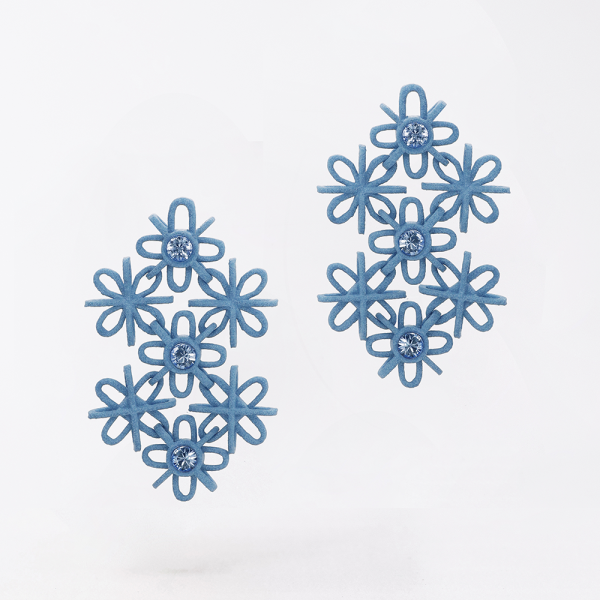 FABNORA Fabnora Lace Ohrring-Anhänger Topaz Blue / Light Sapphire FL8PE-SSTP in Ravensburg