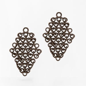 FABNORA Fabnora Rondo Ohrring-Anhänger klein Terra Brown FR8PE-SSTB in Ravensburg