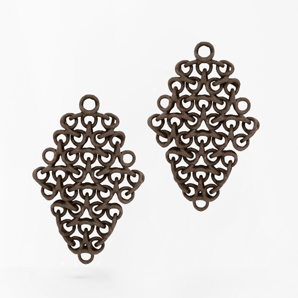 FABNORA Fabnora Rondo Ohrring-Anhänger klein Terra Brown FR8PE-SSTB in Ravensburg