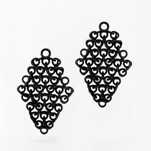 FABNORA Fabnora Rondo Ohrring-Anhänger klein Onyx Black FR8PE-SSBA in Ravensburg