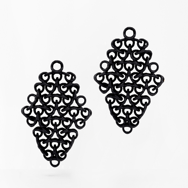 FABNORA Fabnora Rondo Ohrring-Anhänger klein Onyx Black FR8PE-SSBA in Ravensburg