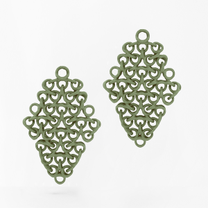 FABNORA Fabnora Rondo Ohrring-Anhänger klein Olive Green FR8PE-SSOG in Ravensburg