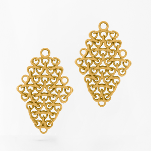 FABNORA Fabnora Rondo Ohrring-Anhänger klein Mustard Yellow FR8PE-SSMY in Ravensburg