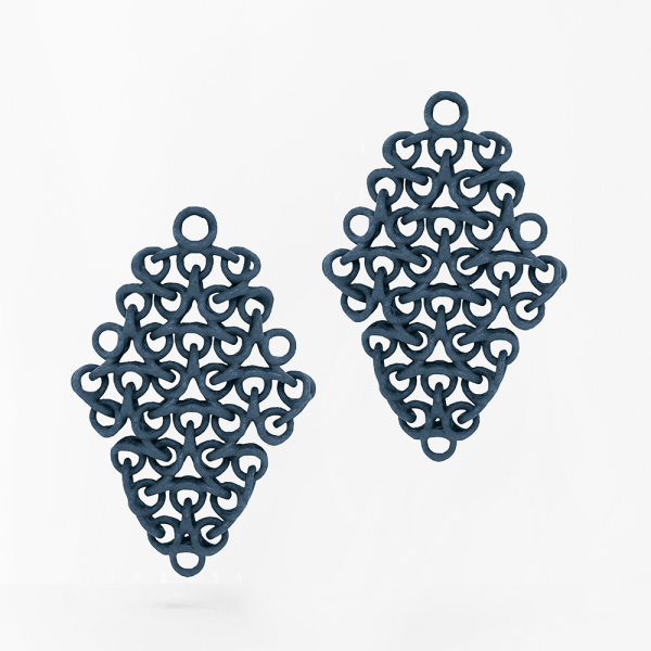 FABNORA Fabnora Rondo Ohrring-Anhänger klein Midnight Blue FR8PE-SSMD in Ravensburg