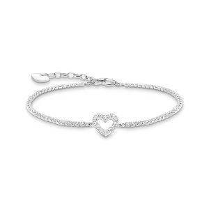 Thomas Sabo True Romance Tennisarmband Herz mit weißen Steinen Silber A2177-051-14 in Ravensburg