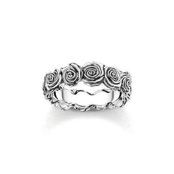 Thomas Sabo Midnight Rose Ring Midnight Rose Silber TR2488-637-21 in Ravensburg