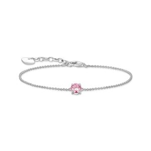 Thomas Sabo Essentials Armband mit pinkfarbenem Zirkonia-Anhänger Silber A2156-051-9 in Ravensburg
