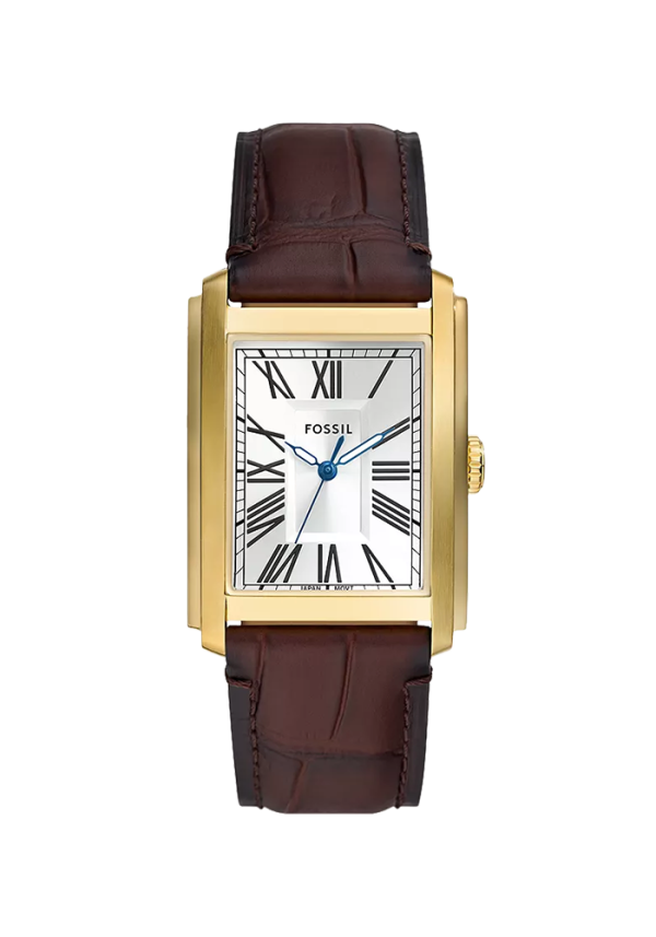 Fossil Carraway Herrenuhr Krokoprägung Leder braun FS6011 in Ravensburg