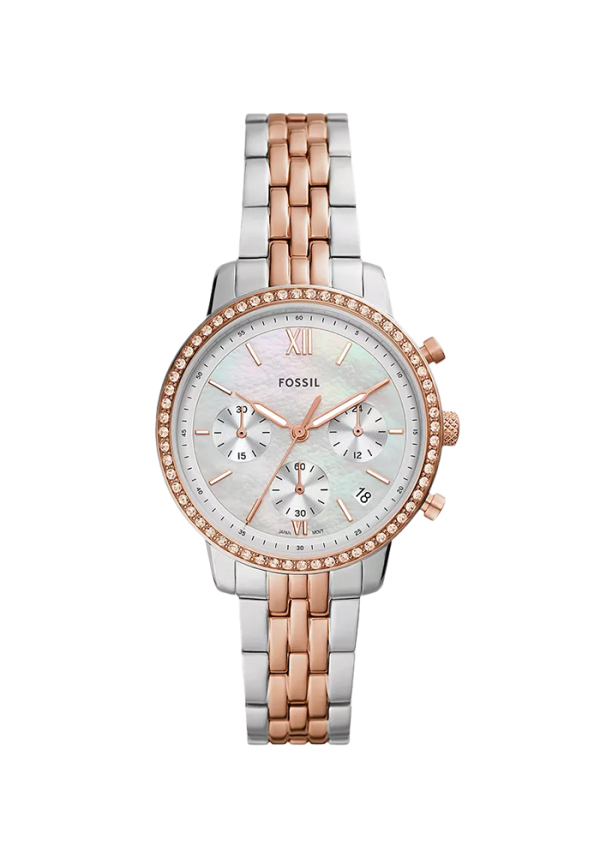 Fossil Neutra Damenuhr Chronograph Edelstahl zweifarbig ES5279 in Ravensburg