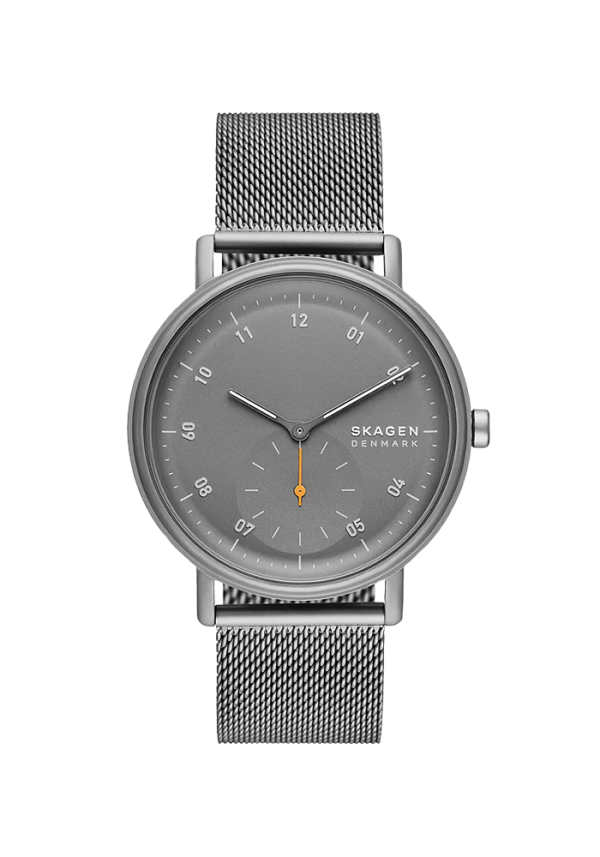 Skagen Kuppel Herrenuhr Kleine Sekunde Milanaise Edelstahl anthrazit SKW6891 in Ravensburg