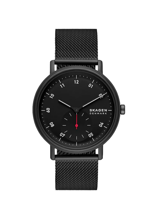 Skagen Kuppel Herrenuhr Kleine Sekunde Milanaise Edelstahl schwarz SKW6892 in Ravensburg