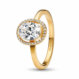 Pandora Ovaler Funkelnder Strahlenkranz Ring 163802C01 in Ravensburg