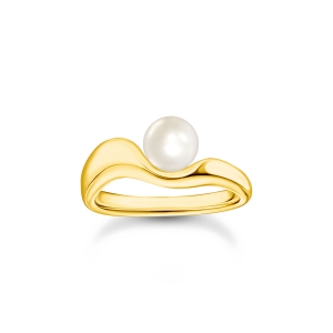 Thomas Sabo Ring mit Perle Natural Beauty vergoldet TR2485-430-14 in Ravensburg