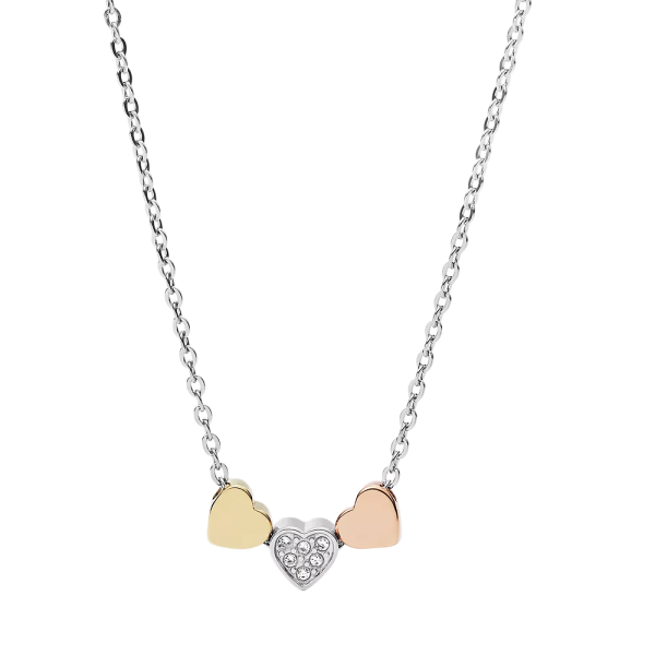 Fossil Kette Heart Edelstahl dreifarbig JF02856998 in Ravensburg