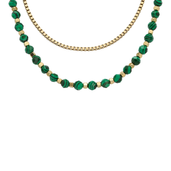 Fossil Kette All Stacked Up Beads rekonstruiert Malachit grün JA7246710 in Ravensburg