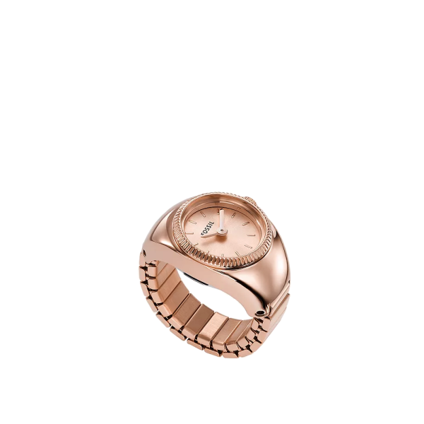 Fossil Ringuhr 2-Zeiger-Werk Edelstahl roségoldfarben ES5247 in Ravensburg