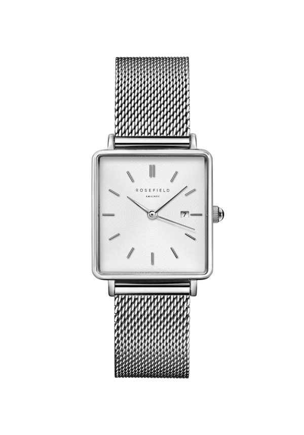 Rosefield The Boxy The Boxy White Sunray Mesh Silver QWSS-Q02 in Ravensburg