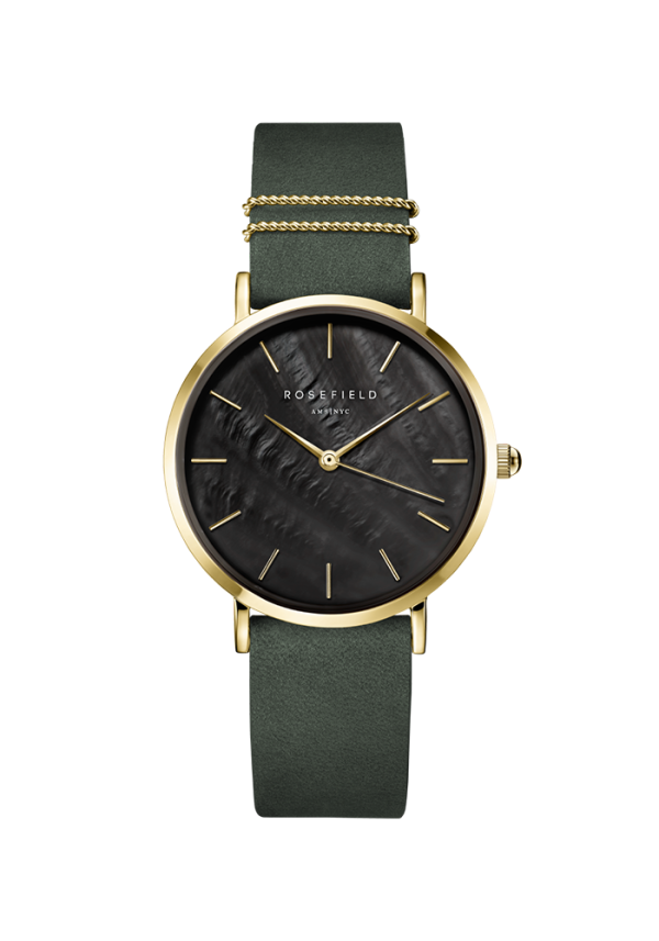 Rosefield West Village West Village Elephant Grey Black MOP Rosegold WBFLG-W95 in Ravensburg