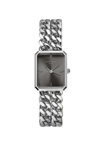 Rosefield Rosefield Studio Octagon XS Double Chain Studio Edition Grey Silver SGSSS-O78 in Ravensburg