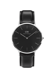 Daniel Wellington Classic Black Sheffield Silber 40mm DW00100133 in Ravensburg