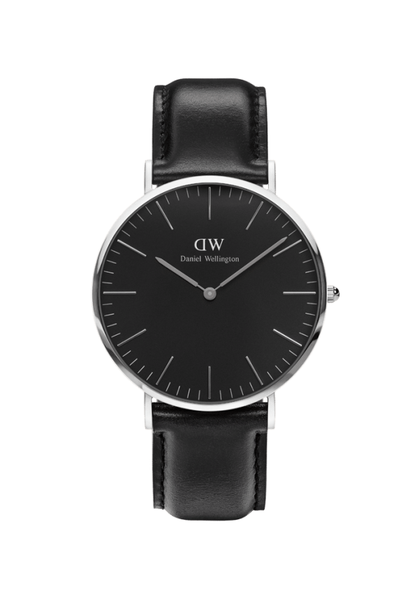 Daniel Wellington Classic Black Sheffield Silber 40mm DW00100133 in Ravensburg